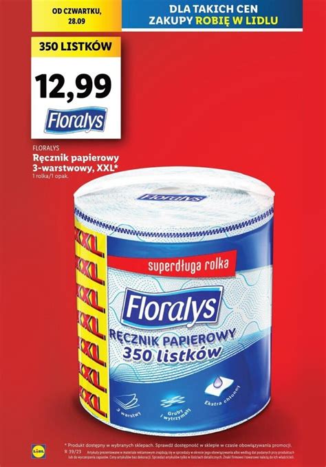 Promocja Floralys Ręcznik papierowy w Lidl