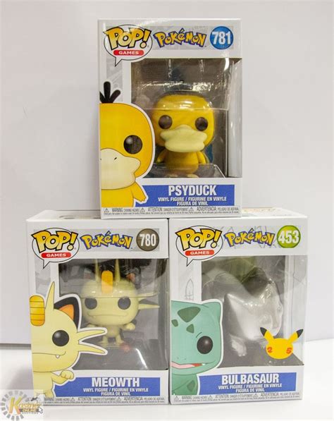 3 X POKEMON POP COLLECTIBLE CHARACTER FIGURES, NEW