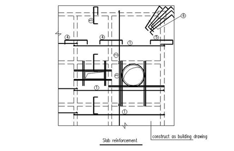 Slab Reinforcement Details In Autocad 2d Drawing Dwg File Cad File Cadbull