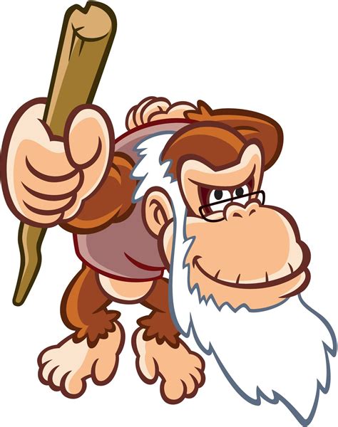 File Cranky Kong DKKoS Artwork Super Mario Wiki The Mario