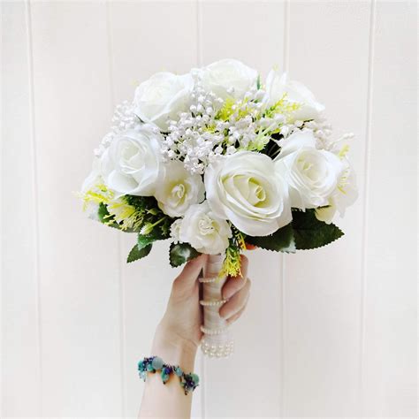 White Wedding Hanbouquet flower hanbuket buket bunga bunga pernikahan