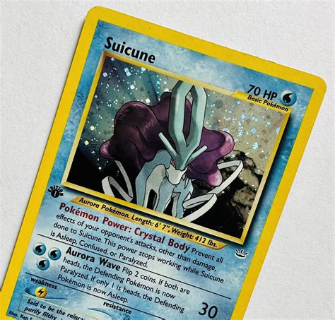 Pokémon TCG Suicune Neo Revelation 14 64 Holo 1st Edition Holo Rare eBay