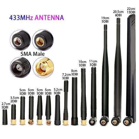 Mhz Antena Lora Lorawan Dtu Gateway Controle Remoto Sma Macho