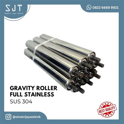 jual gravity roller steinless sus roll gravity conveyor