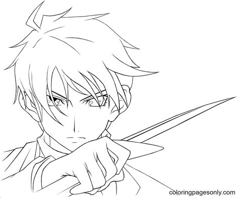 Anime Character From Assassination Classroom Coloring Page Free Printable Coloring Pages