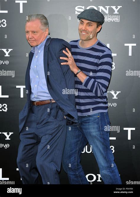 Jon Voight And Son James Haven Salt Premiere At The Chinese Theatre In