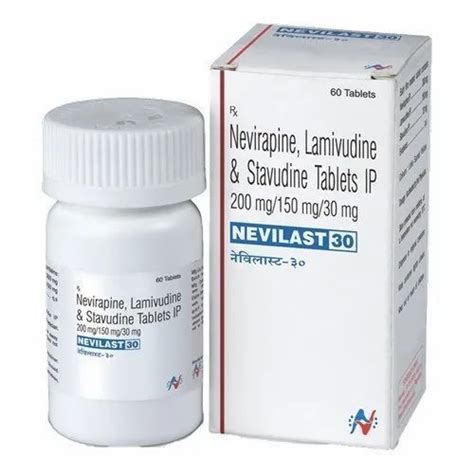 Nevilast Nevirapine Lamivudine And Stavudine Tablets IP Rs 597 Box