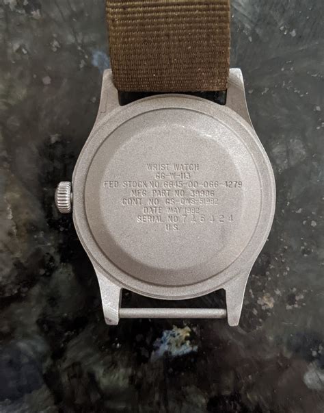 For sale...a 1982 US MIL SPEC field watch by Hamilton, legit military