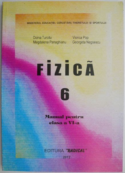 Fizica Manual Pentru Clasa A VI A Doina Turcitu