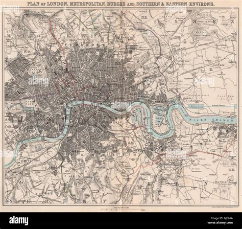 Thames estuary map hi-res stock photography and images - Alamy