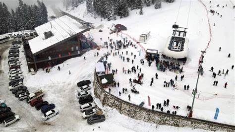 Ilgaz Dağı ndaki Yurduntepe Kayak Merkezi nde yarıyıl tatili yoğunluğu