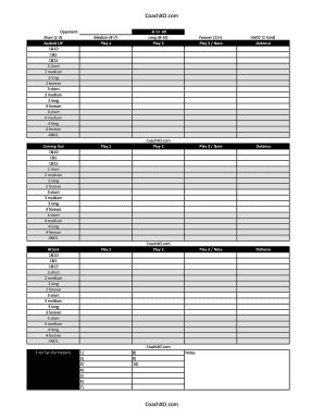 Blank football play sheets - Fill Out and Sign Printable PDF Template ...