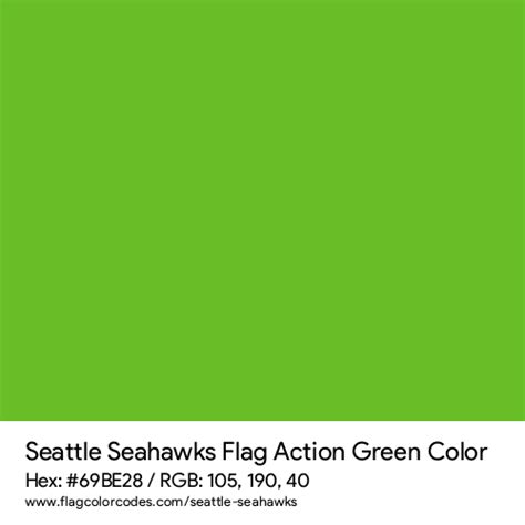 Seattle Seahawks flag color codes