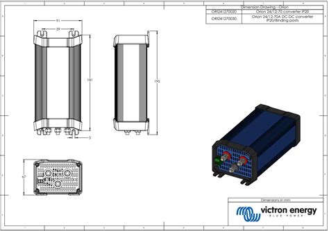 Victron 24v To 12v Orion 24 12 70a Dc Dc Converter W Binding Posts