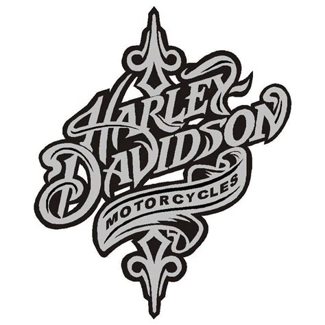 Black and White Harley-Davidson Logo - LogoDix