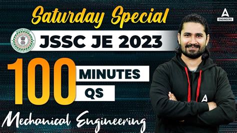 JSSC JE 2023 JSSC JE MECHANICAL QUESTIONS By Shivam Sir YouTube