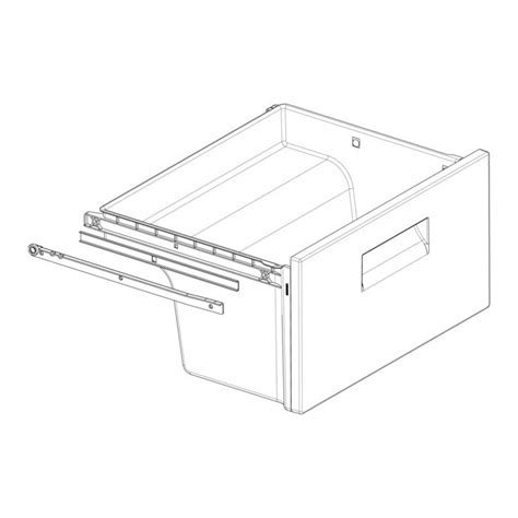 Tiroir Inf Rieur Pour Cong Lateur Fourni Avec Rails Pour R Frig Rateurs