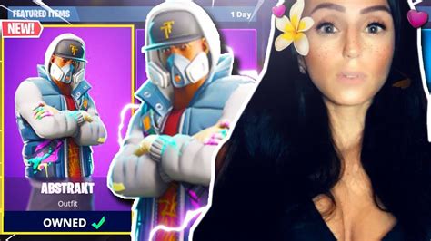 GIRL Unlocks LEVEL 100 In Fortnite NEW Abstrakt Skin GAMEPLAY