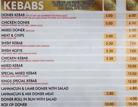 Pizza King Kebab House Menu Menu For Pizza King Kebab House Edmonton