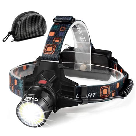 Led Headlamps Flashlight Newest Technology T6 Spot Cob Flood Light10 Hours Long Lastinghigh