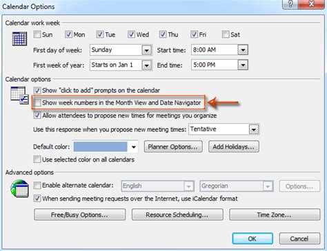 Come Mostrare I Numeri Delle Settimane Nel Calendario In Outlook