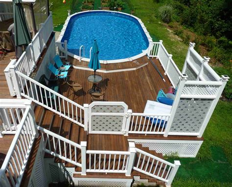 Above-ground pool decks - Just Decks Carpentry