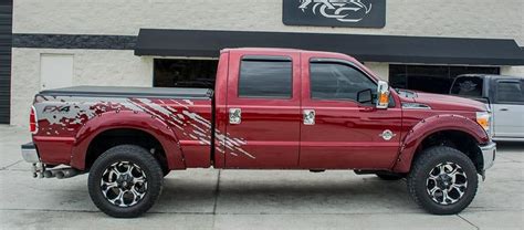 2011 2014 Ford F 250 Side Splash Vinyl Two Tone Graphic