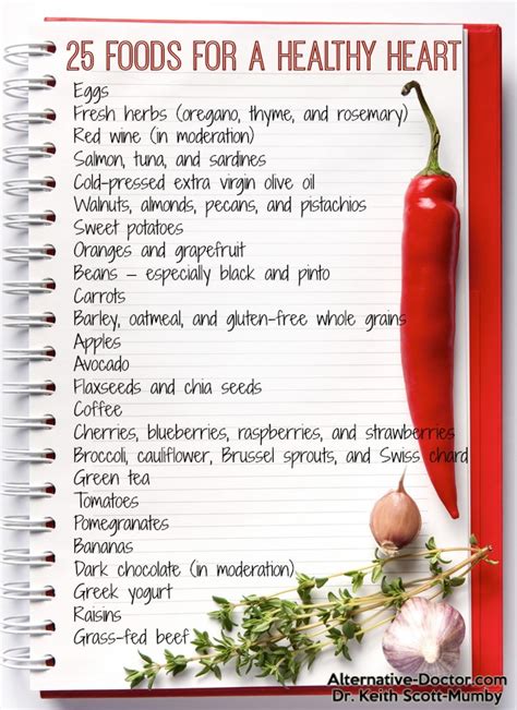 Printable List Of Heart Healthy Foods - prntbl.concejomunicipaldechinu.gov.co