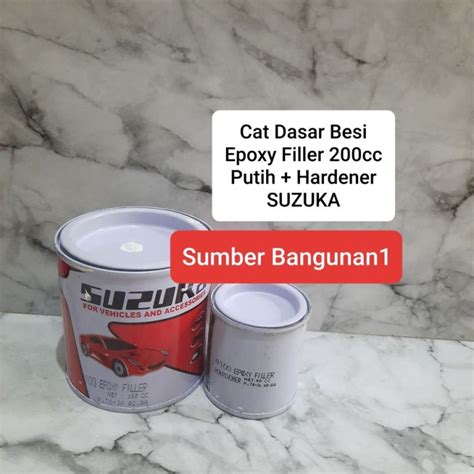 Epoxy Filler Cc Putih White Suzuka Cat Dasar Besi Mobil Lazada