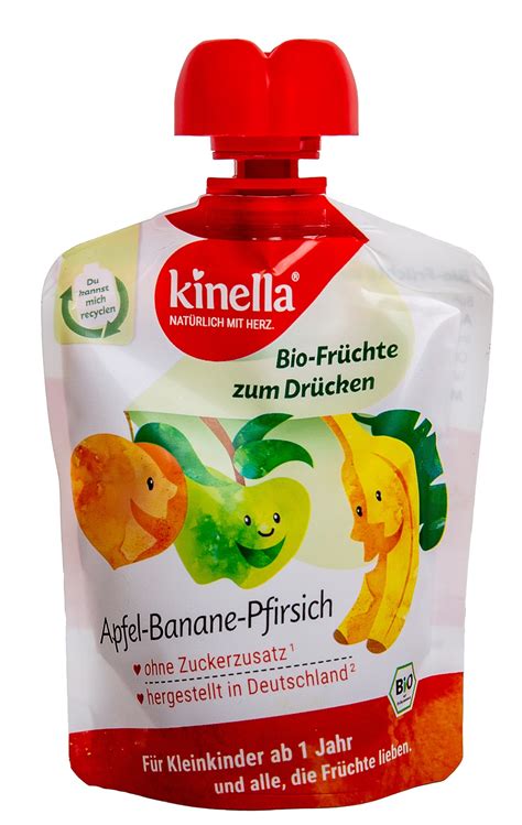 Kinella Bio Früchtchen 100 gyümölcsök alma banán barack 12 hónapos kortól