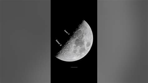 First Quarter Moon 🌓 Views Of Lunar X And V On The Terminator Line Moon