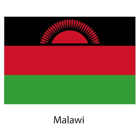 Premium Vector Flag Of The Country Malawi Vector Illustration