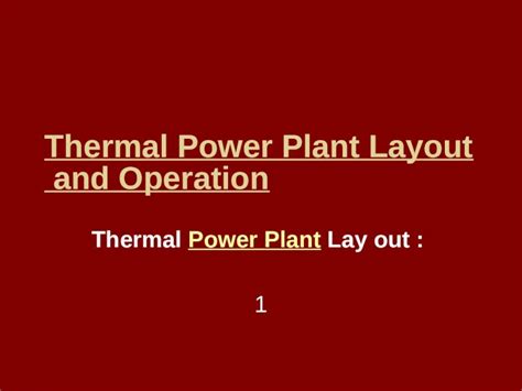 (PPTX) Thermal power plant layout - PDFSLIDE.NET