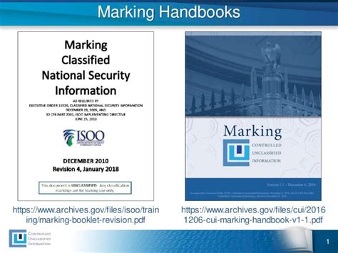 Pdf Controlled Unclassified Information Cui Commingled First And Last Slides Mark