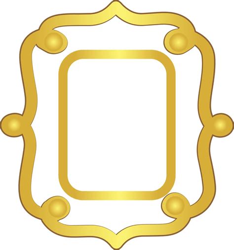 Photo Frame gold border 22663883 Vector Art at Vecteezy