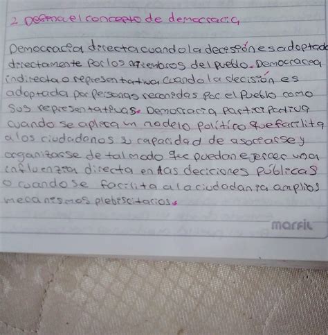 Qué significa etimológicamente la palabra Democracia Explique con