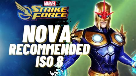 Nova Recommended Iso Marvel Strike Force Youtube