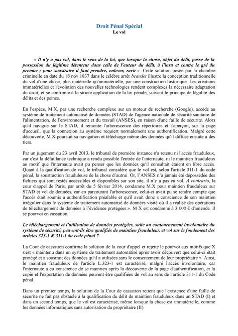 DPS Affaire Bluetouff Cass crim 20 mai 2015 Droit Pénal Spécial Le