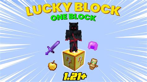 One Block Lucky Block Map For Minecraft Pocket Edition