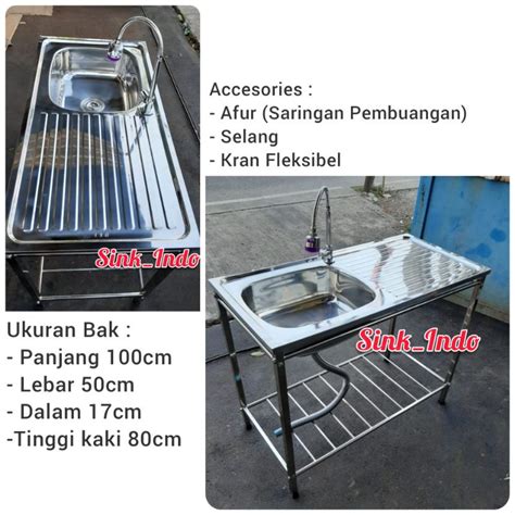 Jual Rak Bak Cuci Piring Portable Lubang X Kitchen Sink Dapur