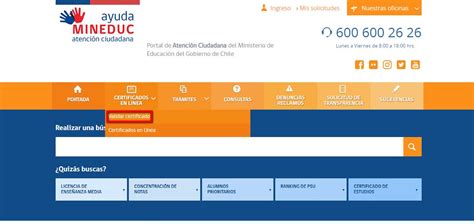 Valida Tu Certificado En Con La Ayuda Mineduc 【 Chile