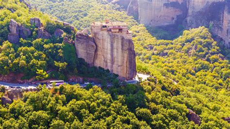 The Holy Monastery Of Roussanou Meteora Unesco Heritage Site