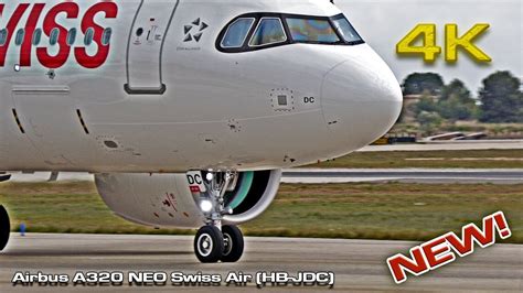 New Airbus A320 NEO Swiss HB JDC Pontresina Close Up YouTube