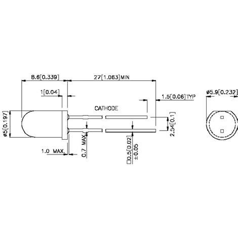 Kingbright L 53MBDL LED Bedrahtet Blau Rund 5 Mm 90 Mcd 60 20 MA 3 8 V