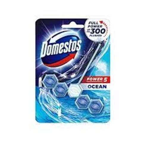 Domestos Power 5 Ocean Toilet Rim Block