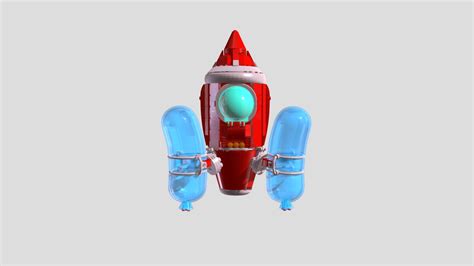 Red Rocket Buy Royalty Free 3d Model By Okotaru Loaferspore