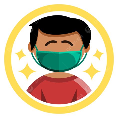 Gambar Pakai Ikon Topeng Memakai Masker Ikon Png Transparan Clipart