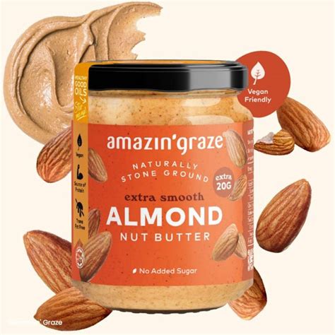 Amazin Graze All Natural Almond Nut Butter 200G Halal Shopee Singapore