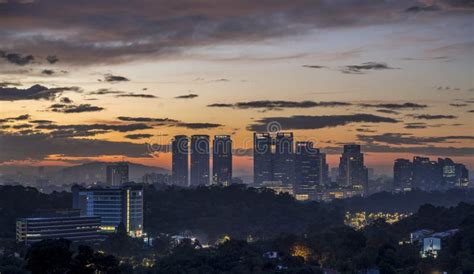 Aerial Photo Of Kuala Lumpur Cityscape During Sunrise At Changkat Tunku