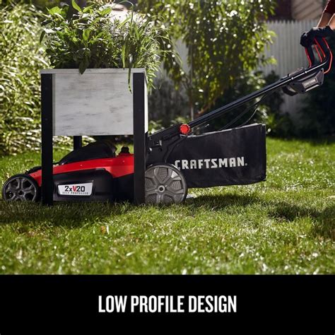 Craftsman Self Propelled Cordless Mower 20 Volt 20 In Self Propelled Cordless Lawn Mower 5 Ah